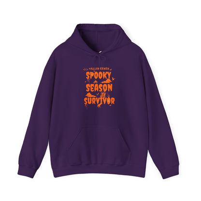 'Spooky Season Survivor' Unisex Heavy Blend™ Hooded Sweatshirt.