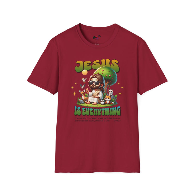 'Jesus is Everything' Unisex Softstyle T-Shirt - Faith-Inspired Casual Wear.