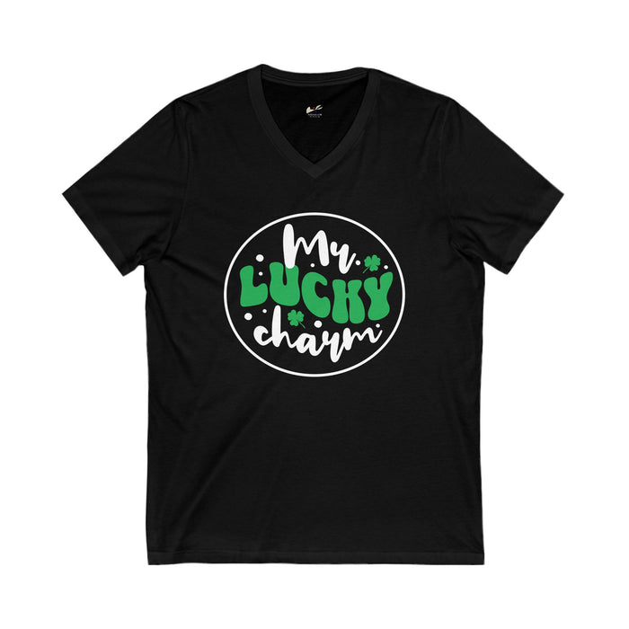 'Mr. Lucky Charm' Unisex Jersey Short Sleeve V-Neck Tee.