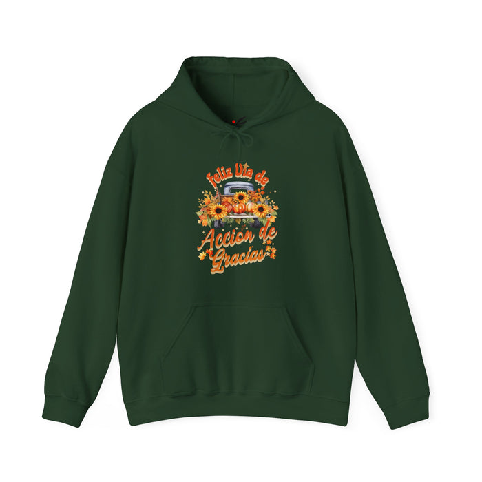 'Feliz  Dia de Accion de Gracias' Unisex Heavy Blend™ Hooded Sweatshirt.