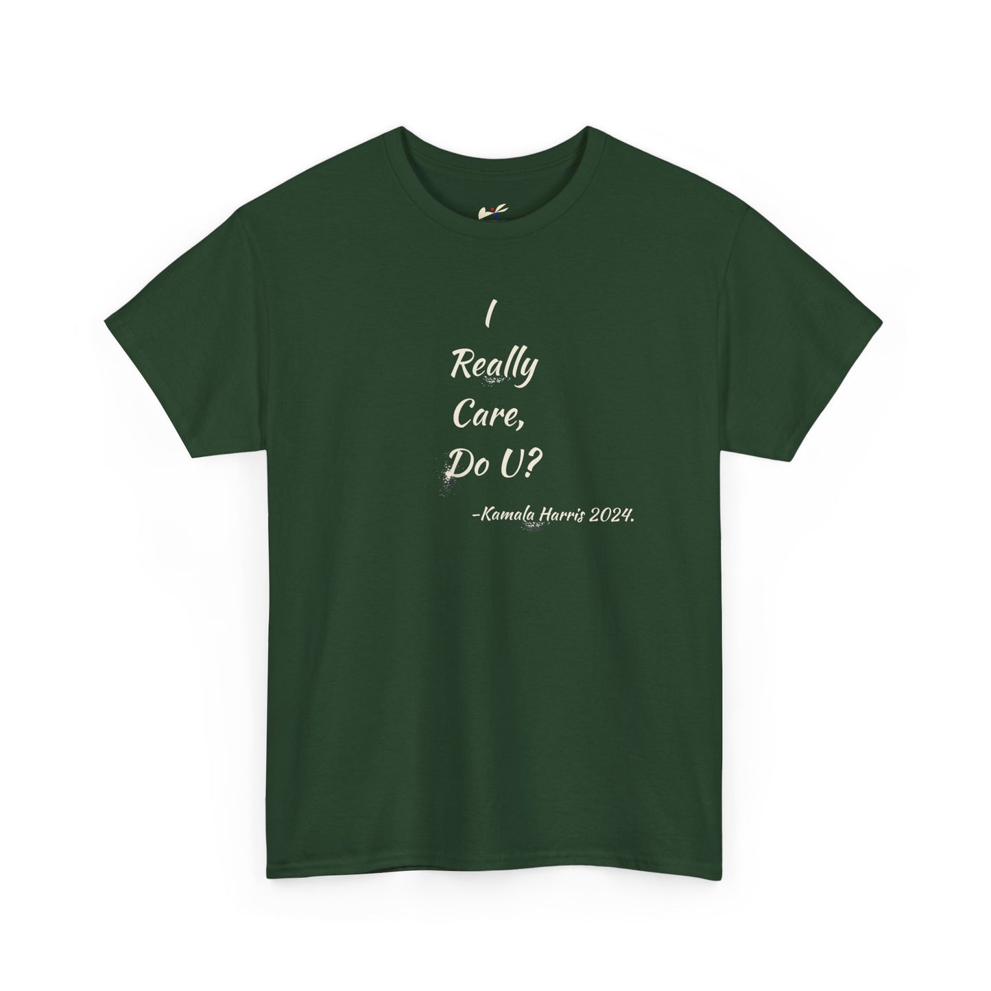 ' I Really Care, Do U? Kamala Harris 2024.' Unisex Heavy Cotton Tee.