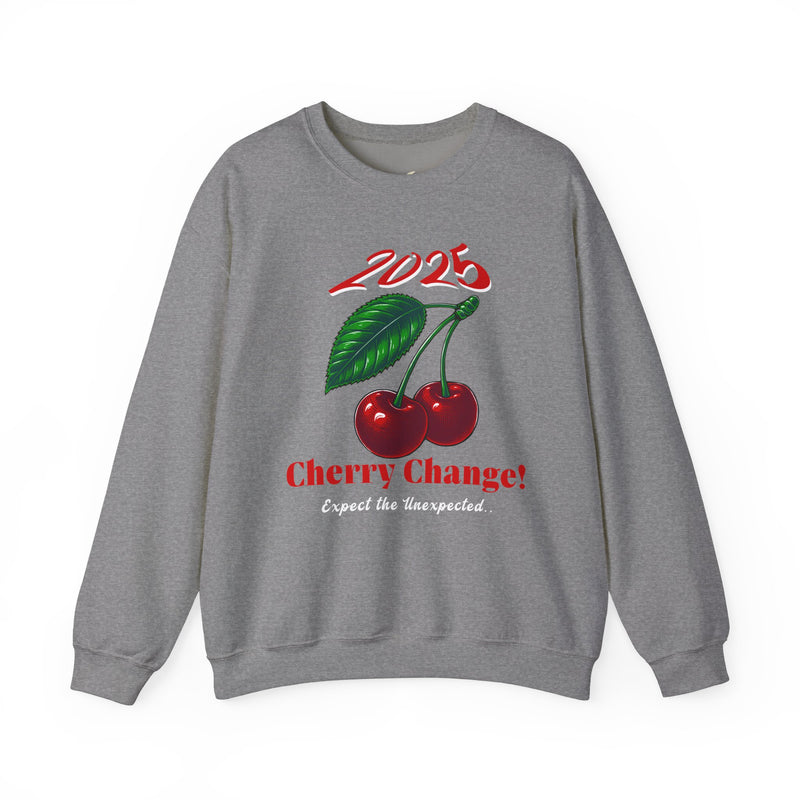 '2025 Cherry Change! Expect The Unexpected...' Unisex Heavy Blend™ Crewneck Sweatshirt.