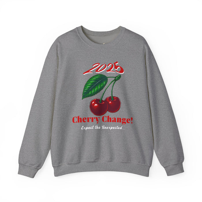 '2025 Cherry Change! Expect The Unexpected...' Unisex Heavy Blend™ Crewneck Sweatshirt.