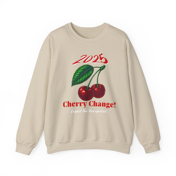 '2025 Cherry Change! Expect The Unexpected...' Unisex Heavy Blend™ Crewneck Sweatshirt.
