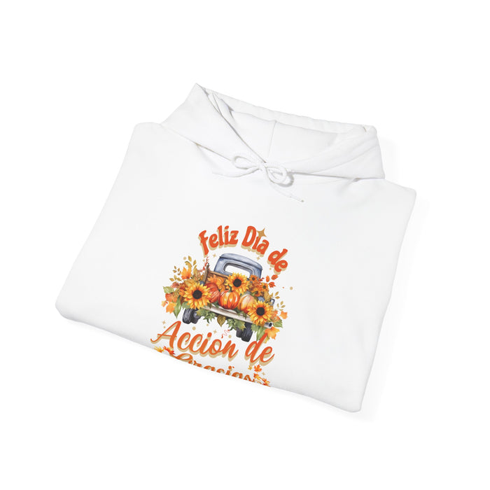 'Feliz  Dia de Accion de Gracias' Unisex Heavy Blend™ Hooded Sweatshirt.