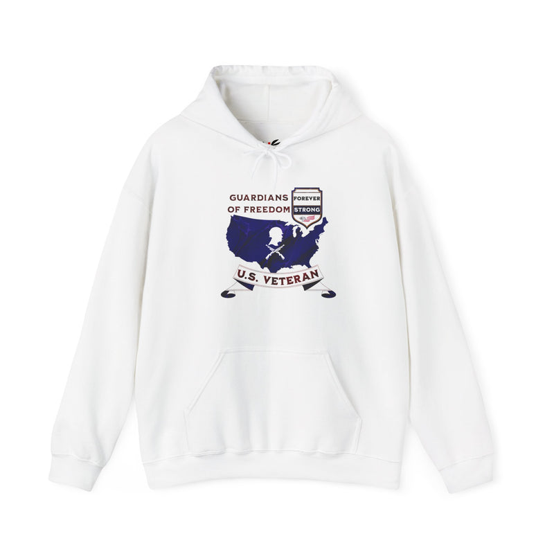 'Guardian Of Freedom, U.S. Soldier -Forever Strong-'. Unisex Heavy Blend™ Hooded Sweatshirt.