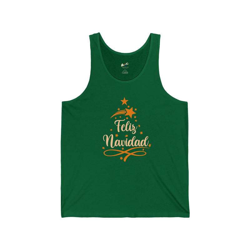 'Feliz Navidad' Unisex Jersey Tank.