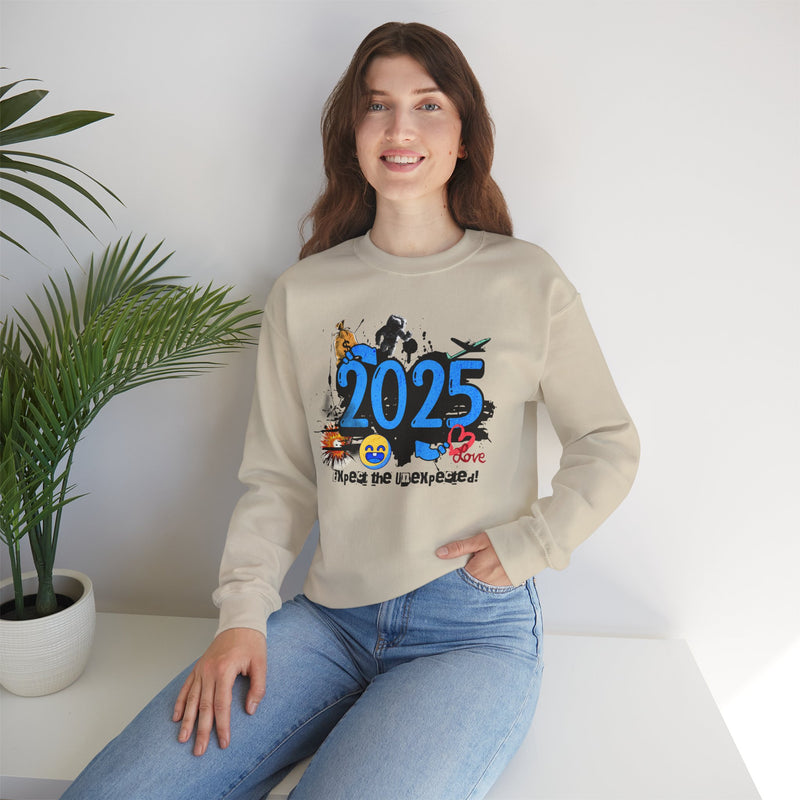 '2025 Expect The Unexpected' Unisex Heavy Blend™ Crewneck Sweatshirt.