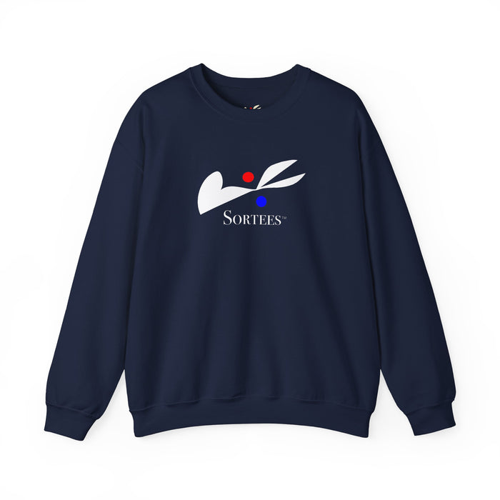'Sortees' Unisex Heavy Blend™ Crewneck Sweatshirt. (white version)