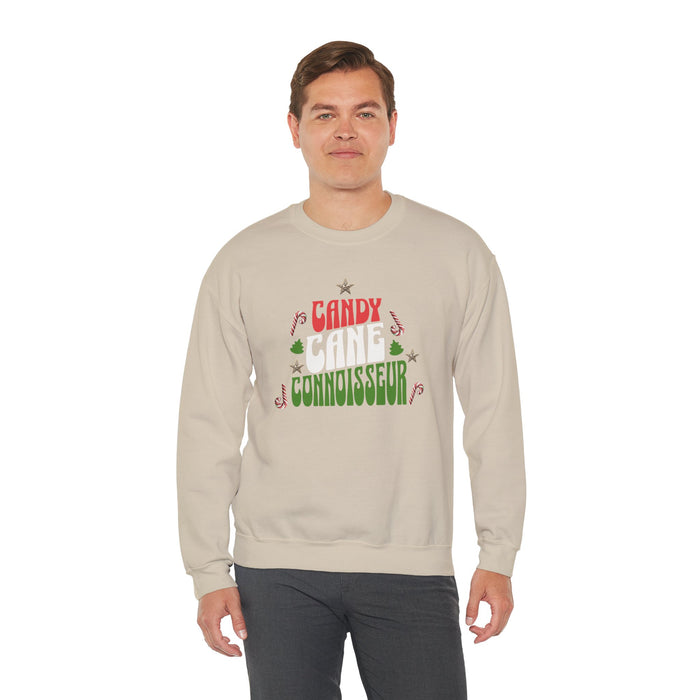 'Candy Cane Conneisseur' Unisex Heavy Blend™ Crewneck Sweatshirt.