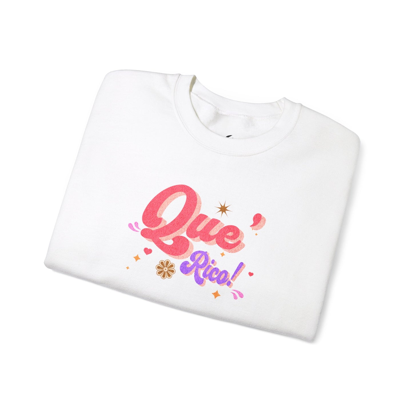 'Que Rico!' Women's Heavy Blend™ Crewneck Sweatshirt.