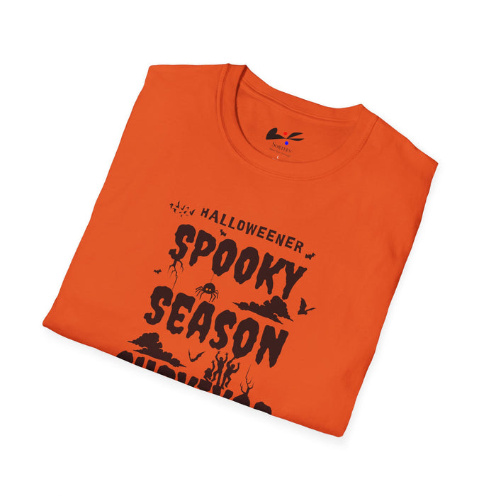 "Spooky Season Survivor' Unisex Softstyle T-Shirt.
