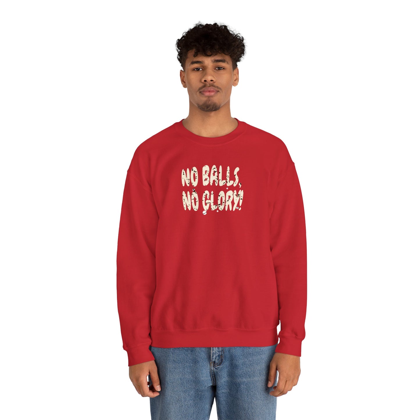 'No Balls, No Glory!' Unisex Heavy Blend™ Crewneck Sweatshirt.