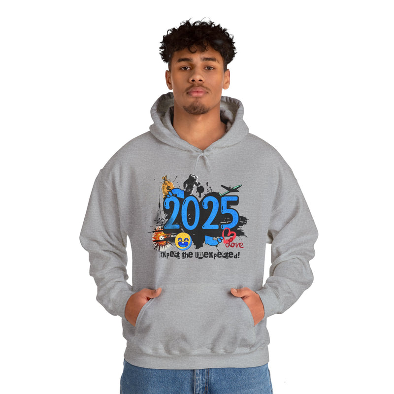 '2025 Expect The Unexpected' Unisex Heavy Blend™ Hooded Sweatshirt.