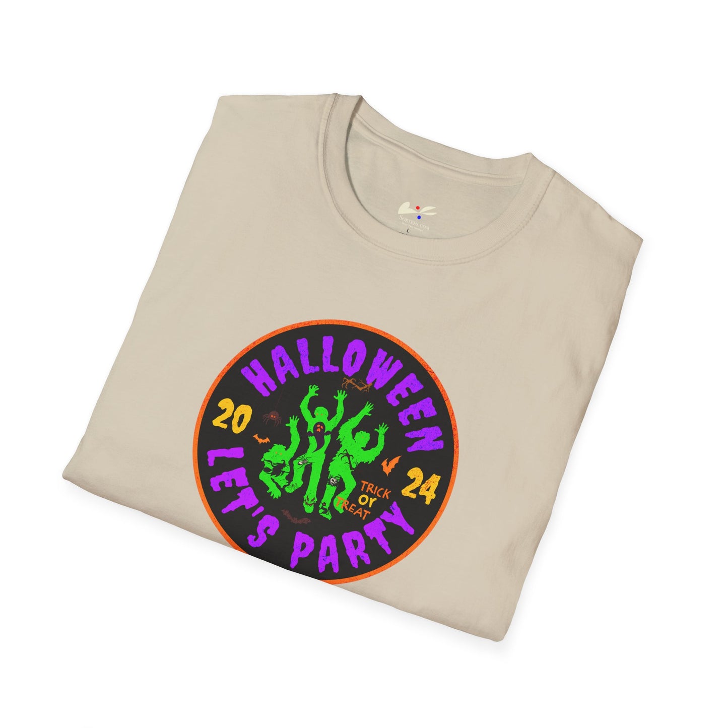 'Halloween 2024-Let's Party' Unisex Softstyle T-Shirt.