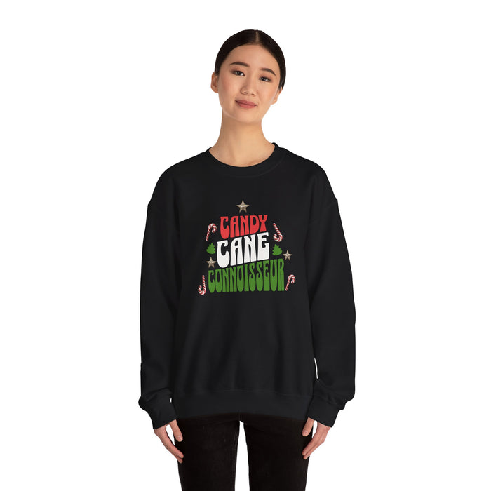 'Candy Cane Conneisseur' Unisex Heavy Blend™ Crewneck Sweatshirt.