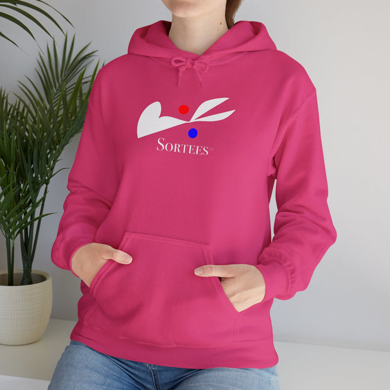 'Sortees' Unisex Heavy Blend™ Hooded Sweatshirt. (white version)