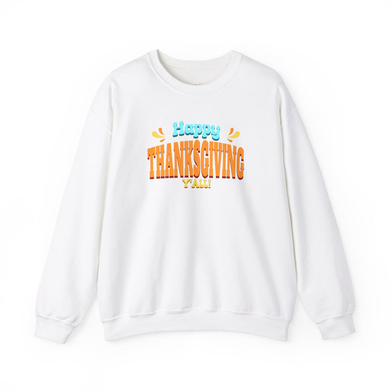 'Happy Thanksgiving, Y'all' Unisex Heavy Blend™ Crewneck Sweatshirt.