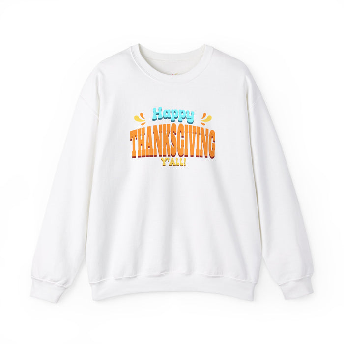 'Happy Thanksgiving, Y'all' Unisex Heavy Blend™ Crewneck Sweatshirt.