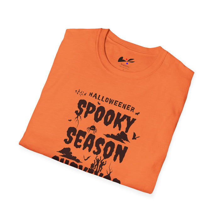 "Spooky Season Survivor' Unisex Softstyle T-Shirt.