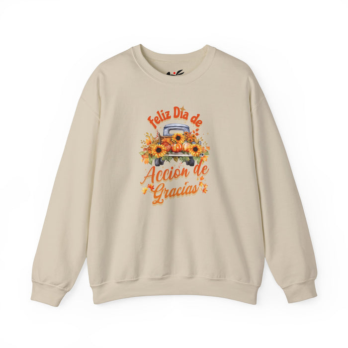 'Feliz Dia de Accion de Gracias' Unisex Heavy Blend™ Crewneck Sweatshirt.