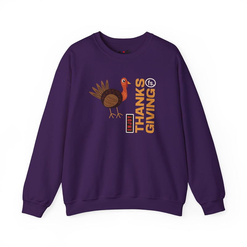 'Enjoy Thanks Giving fs.' Unisex Heavy Blend™ Crewneck Sweatshirt.