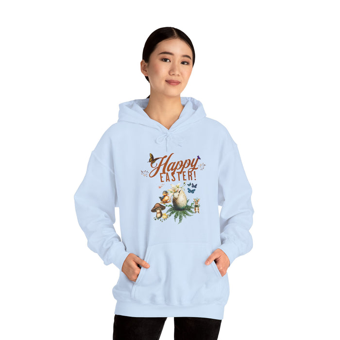 'Happy Easter' Unisex Hooded Sweatshirt.