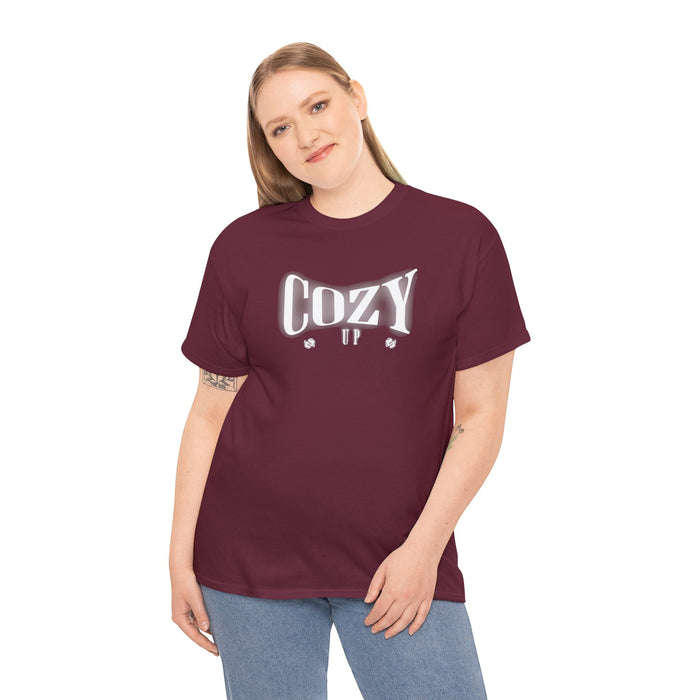 'Cozy Up' Unisex Heavy Cotton Tee.
