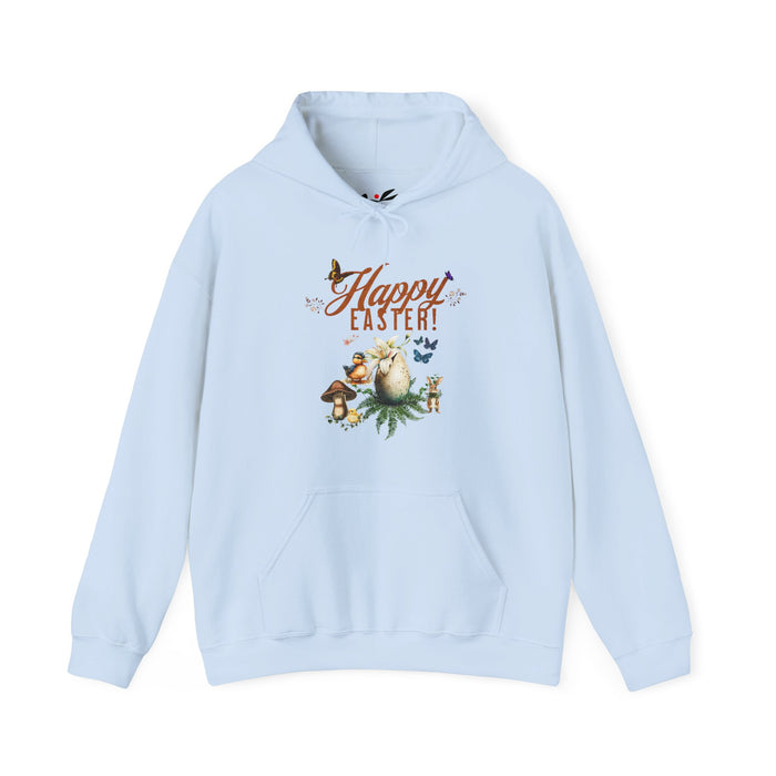 'Happy Easter' Unisex Hooded Sweatshirt.