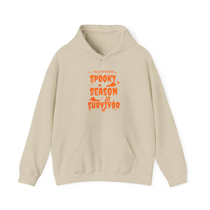 'Spooky Season Survivor' Unisex Heavy Blend™ Hooded Sweatshirt.