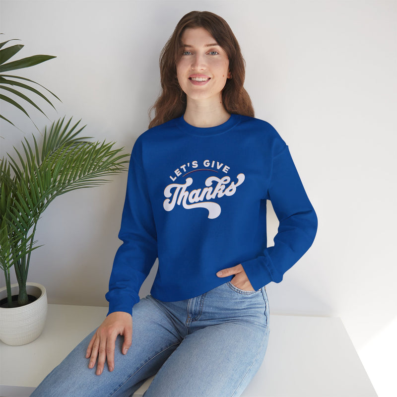 'Let's Give Thanks' Unisex Heavy Blend™ Crewneck Sweatshirt.