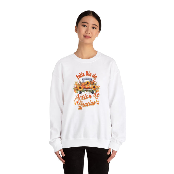 'Feliz Dia de Accion de Gracias' Unisex Heavy Blend™ Crewneck Sweatshirt.