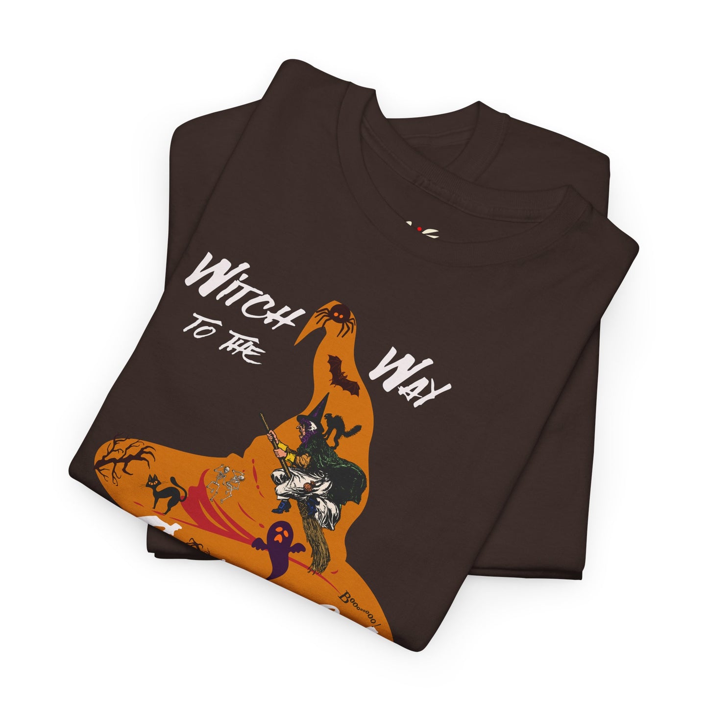 'Witch Way To The Candy?! Unisex Heavy Cotton Tee