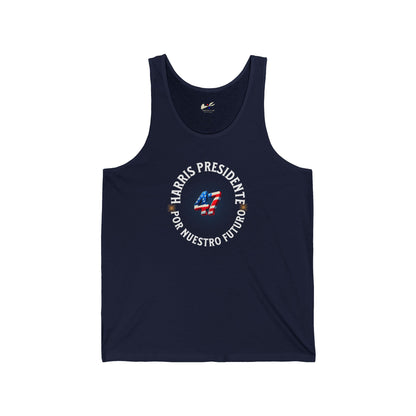 'Harris Presidente -47- Por Nuestro Futuro'  Unisex Jersey Tank.