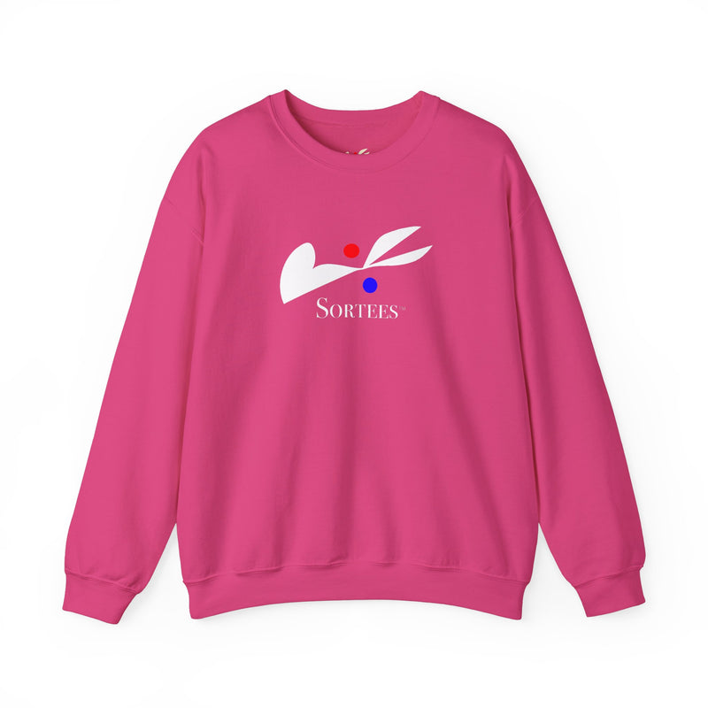 'Sortees' Unisex Heavy Blend™ Crewneck Sweatshirt. (white version)