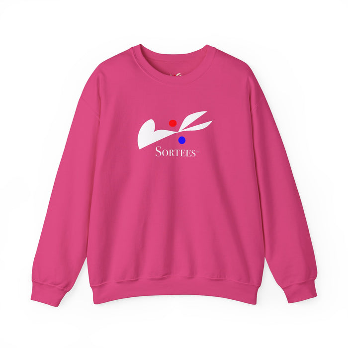 'Sortees' Unisex Heavy Blend™ Crewneck Sweatshirt. (white version)
