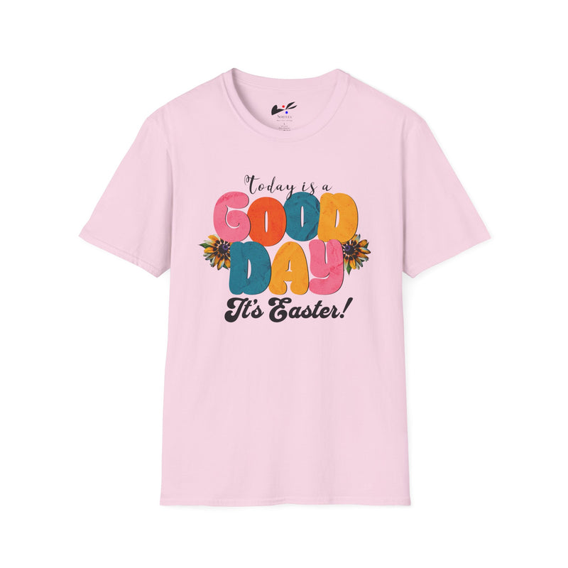 'Today is a Good Day, It's Easter!' Unisex Softstyle T-Shirt | Celebrate Spring in Comfort
