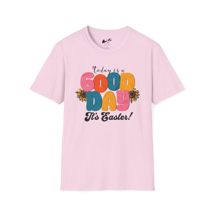 'Today is a Good Day, It's Easter!' Unisex Softstyle T-Shirt | Celebrate Spring in Comfort