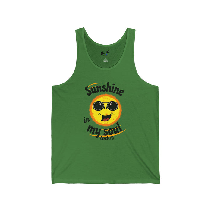 'Sunshine in my Soul Today' Unisex Jersey Tank.