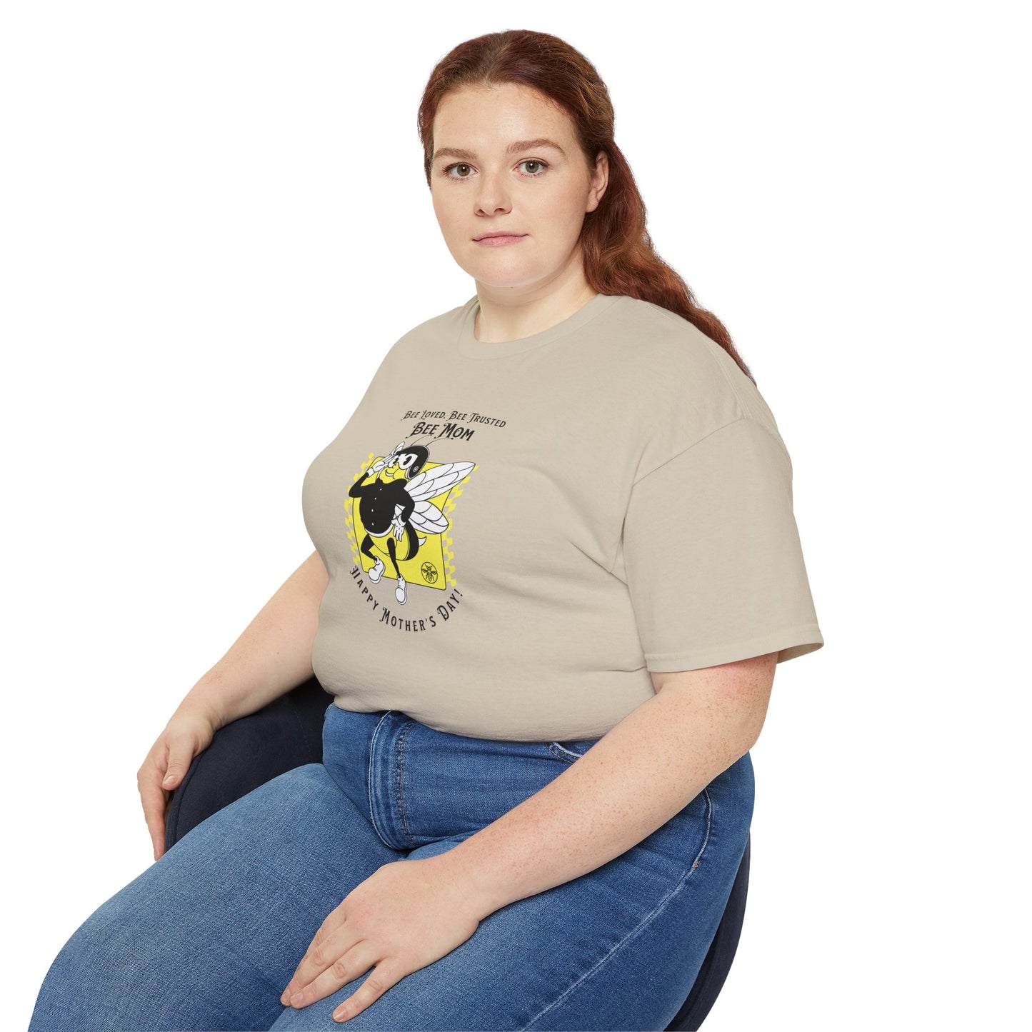 'Bee Loved, Bee Trusted, Bee Mom..Happy Mother's Day!' Unisex Ultra Cotton Tee.