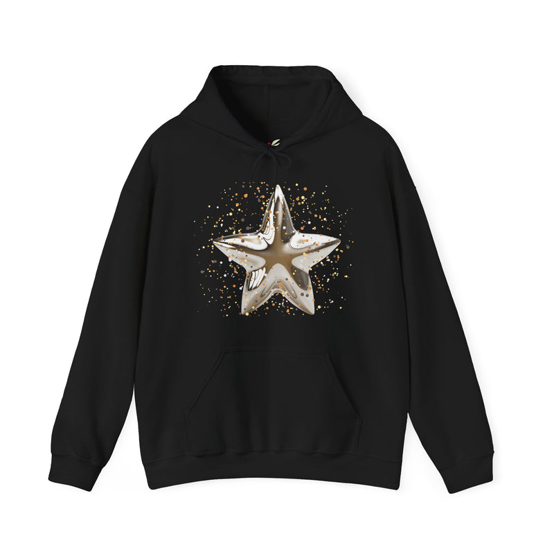 'Christmas Star image-Unisex Heavy Blend™ Hooded Sweatshirt.