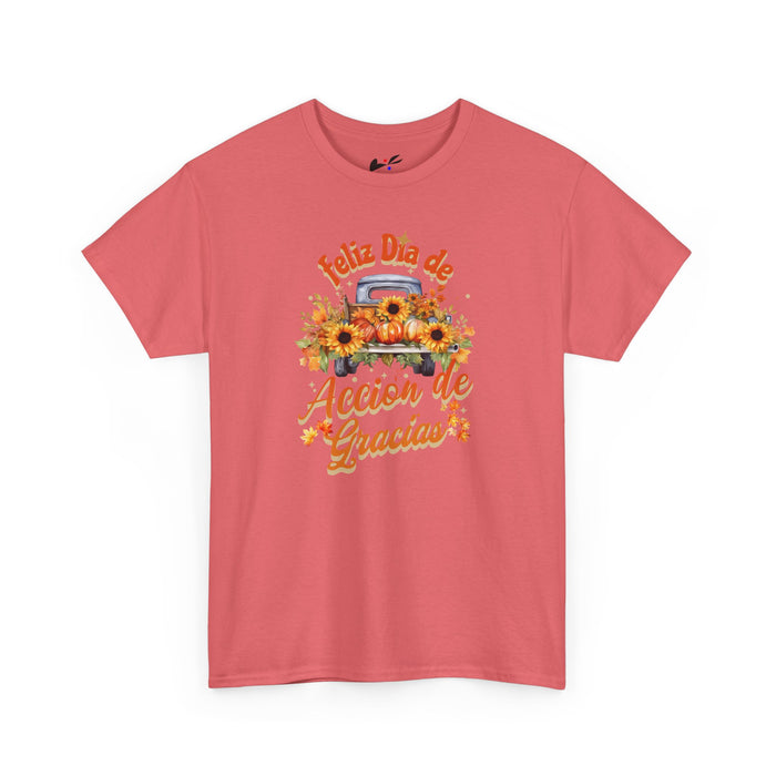'Feliz Dia de Accion de Gracias' Unisex Heavy Cotton Tee.