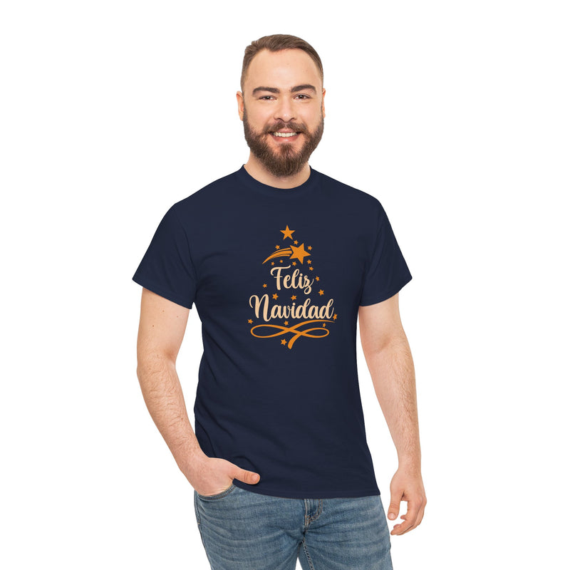 'Feliz Navidad' Unisex Heavy Cotton Tee.