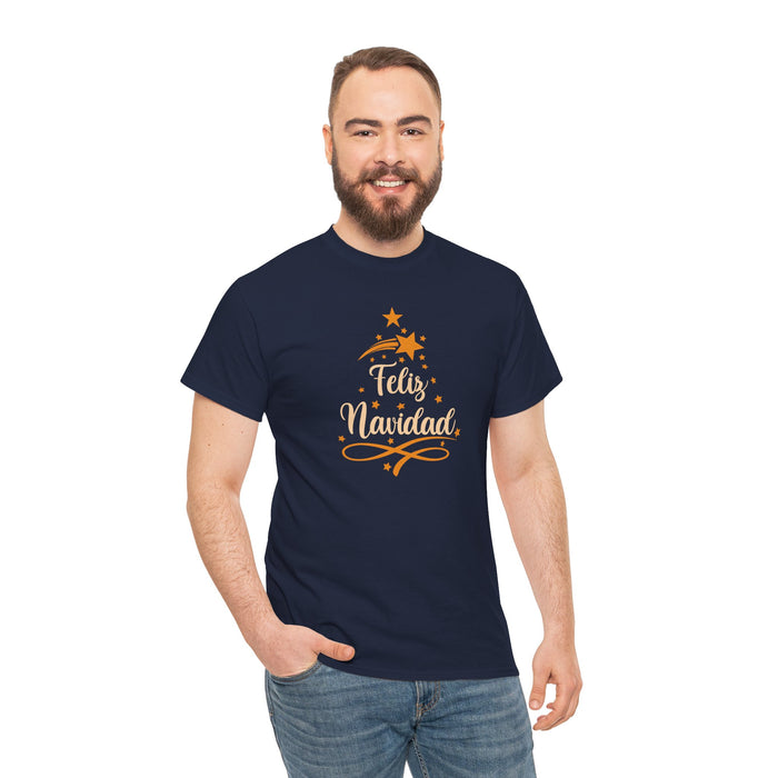 'Feliz Navidad' Unisex Heavy Cotton Tee.