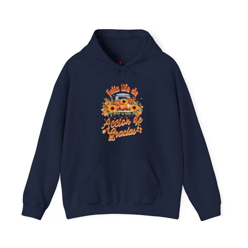 'Feliz  Dia de Accion de Gracias' Unisex Heavy Blend™ Hooded Sweatshirt.
