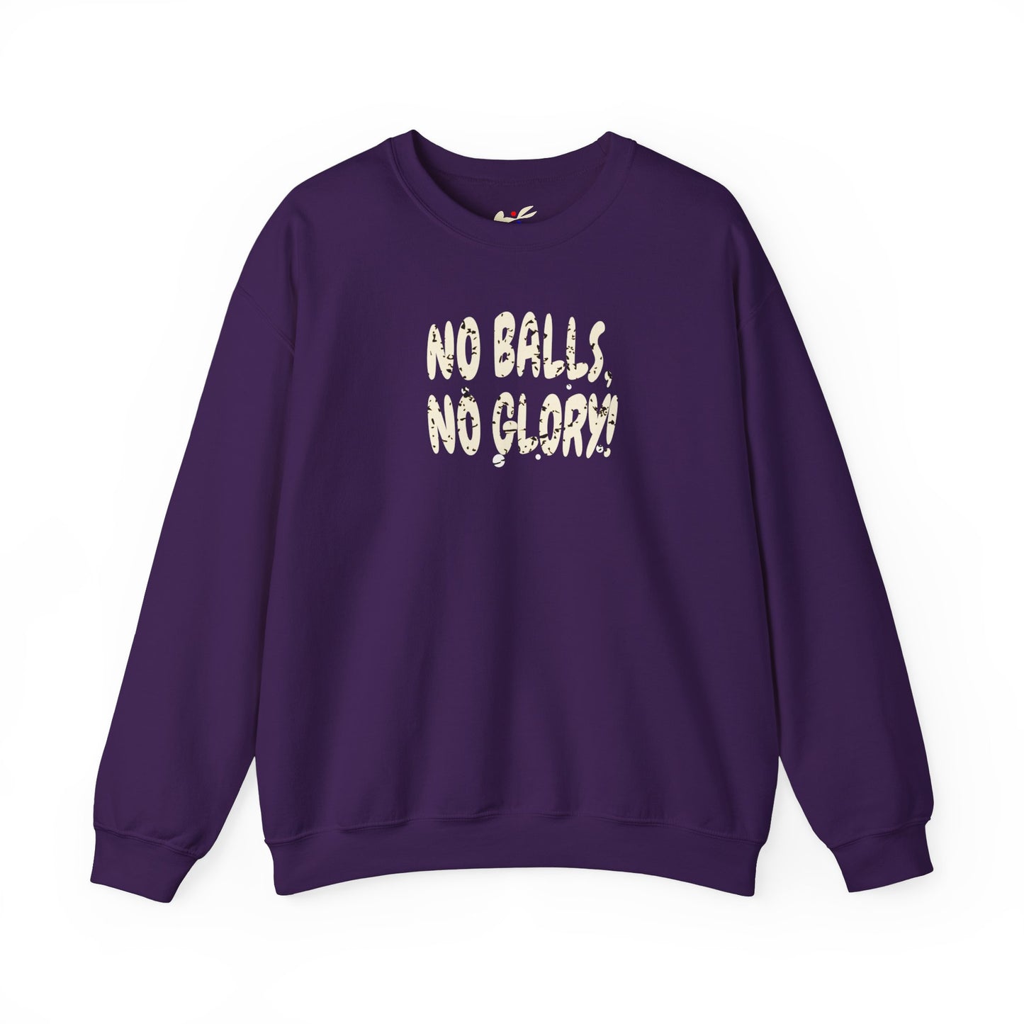 'No Balls, No Glory!' Unisex Heavy Blend™ Crewneck Sweatshirt.