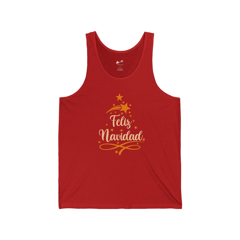 'Feliz Navidad' Unisex Jersey Tank.
