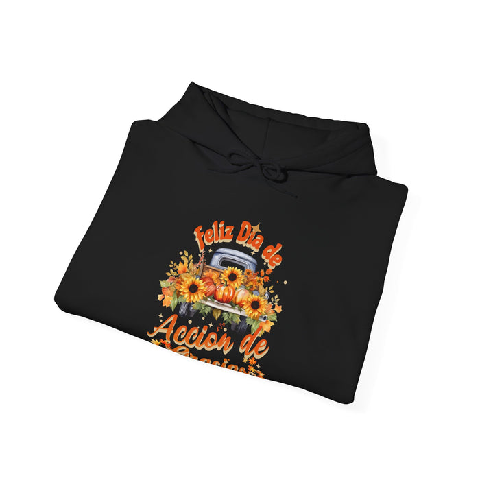 'Feliz  Dia de Accion de Gracias' Unisex Heavy Blend™ Hooded Sweatshirt.