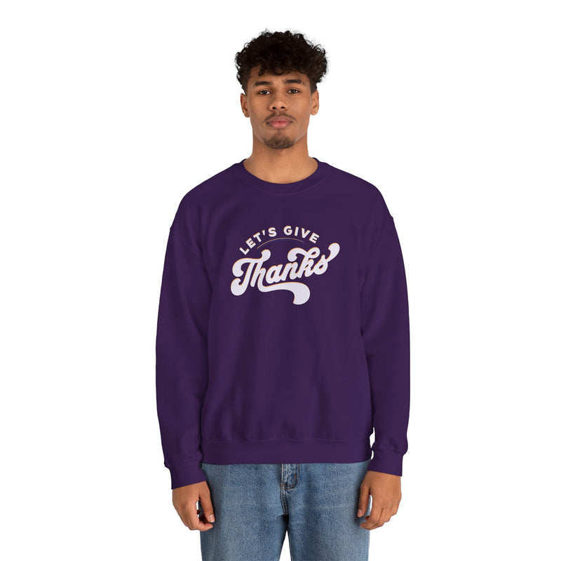'Let's Give Thanks' Unisex Heavy Blend™ Crewneck Sweatshirt.