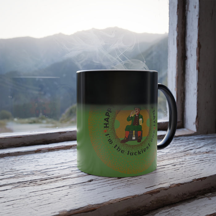 'Happy St. Patrick's Day! I'm The Luckiest One' Color Morphing Mug, 11oz.